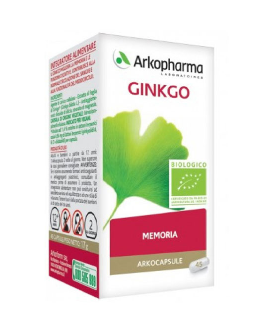 ARKO CAPSULE GINKGO BIO 45 CAPSULE - Farmavicinoate