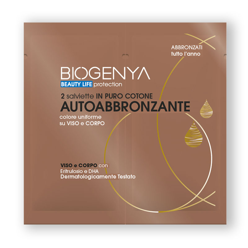 BIOGENYA AUTOABBRONZANTE 2 SALVIETTE - Farmavicinoate