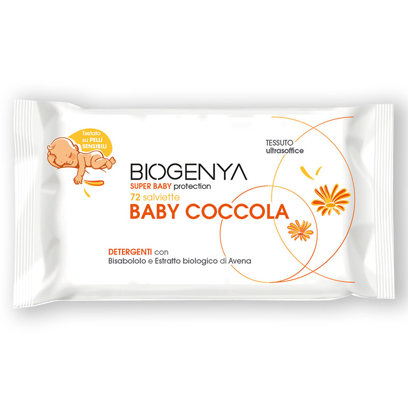 BIOGENYA SUPER BABY PROTECTION 72 SALVIETTE BABY COCCOLA DETERGENTI - Farmavicinoate