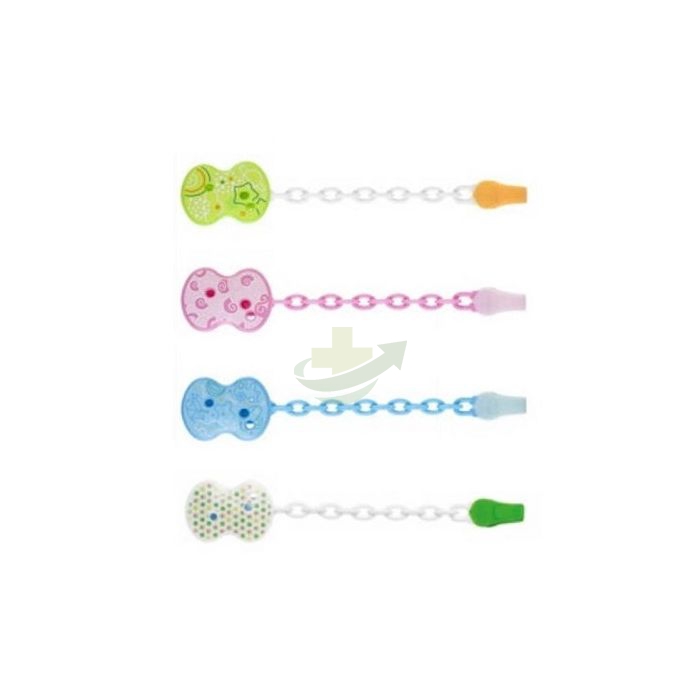 CHICCO CLIP CON CATENELLA MIXED COLORS NEW 2020 - Farmavicinoate