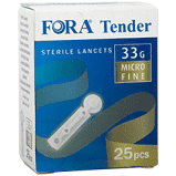 LANCETTE PUNGIDITO FORA TENDER 33 GAUGE 25 PEZZI - Farmavicinoate