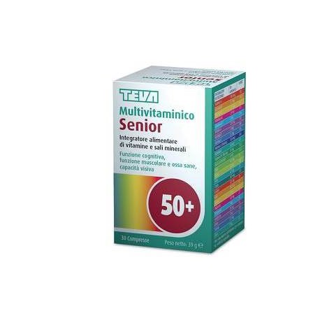 MULTIVITAMINICO SENIOR TEVA 30 COMPRESSE 39 G - Farmavicinoate
