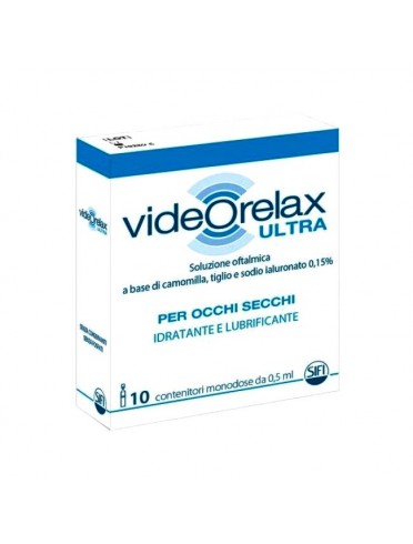 COLLIRIO IDRATANTE E LUBRIFICANTE VIDEORELAX ULTRA MONODOSE 0,5 ML 10 PEZZI - Farmavicinoate