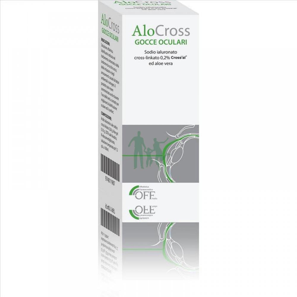 ALOCROSS GOCCE OCULARI ACIDO IALURONICO CROSS-LINKATO 0,2% E ALOE VERA 8 ML - Farmavicinoate