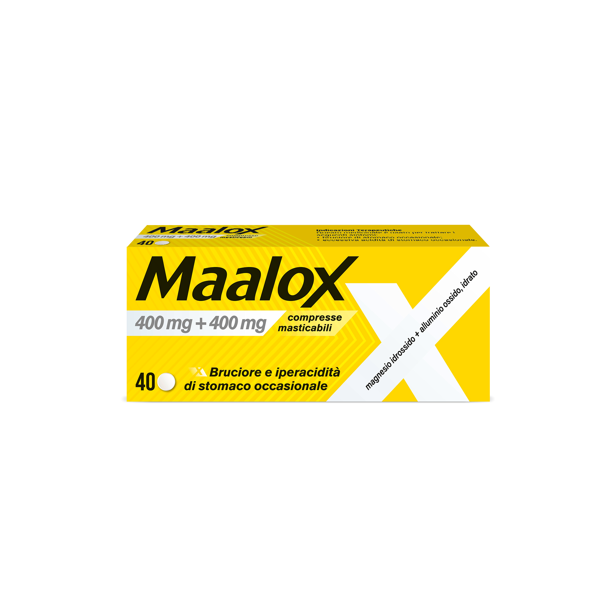 MAALOX*40CPR MAST 400MG+400MG - Farmavicinoate