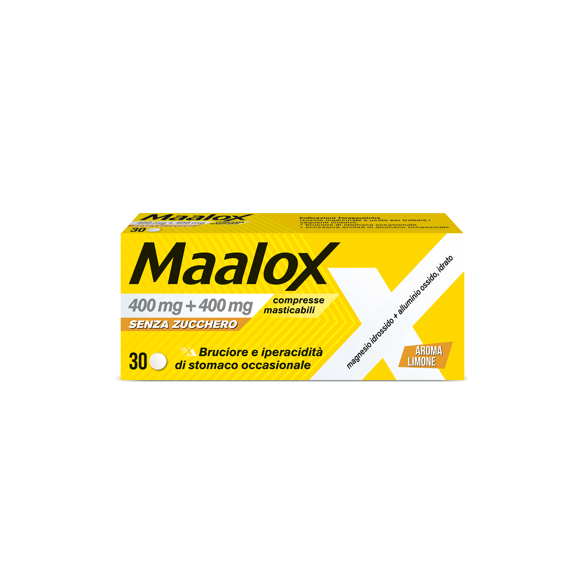 MAALOX*S/Z 30CPR LIMO400+400MG - Farmavicinoate