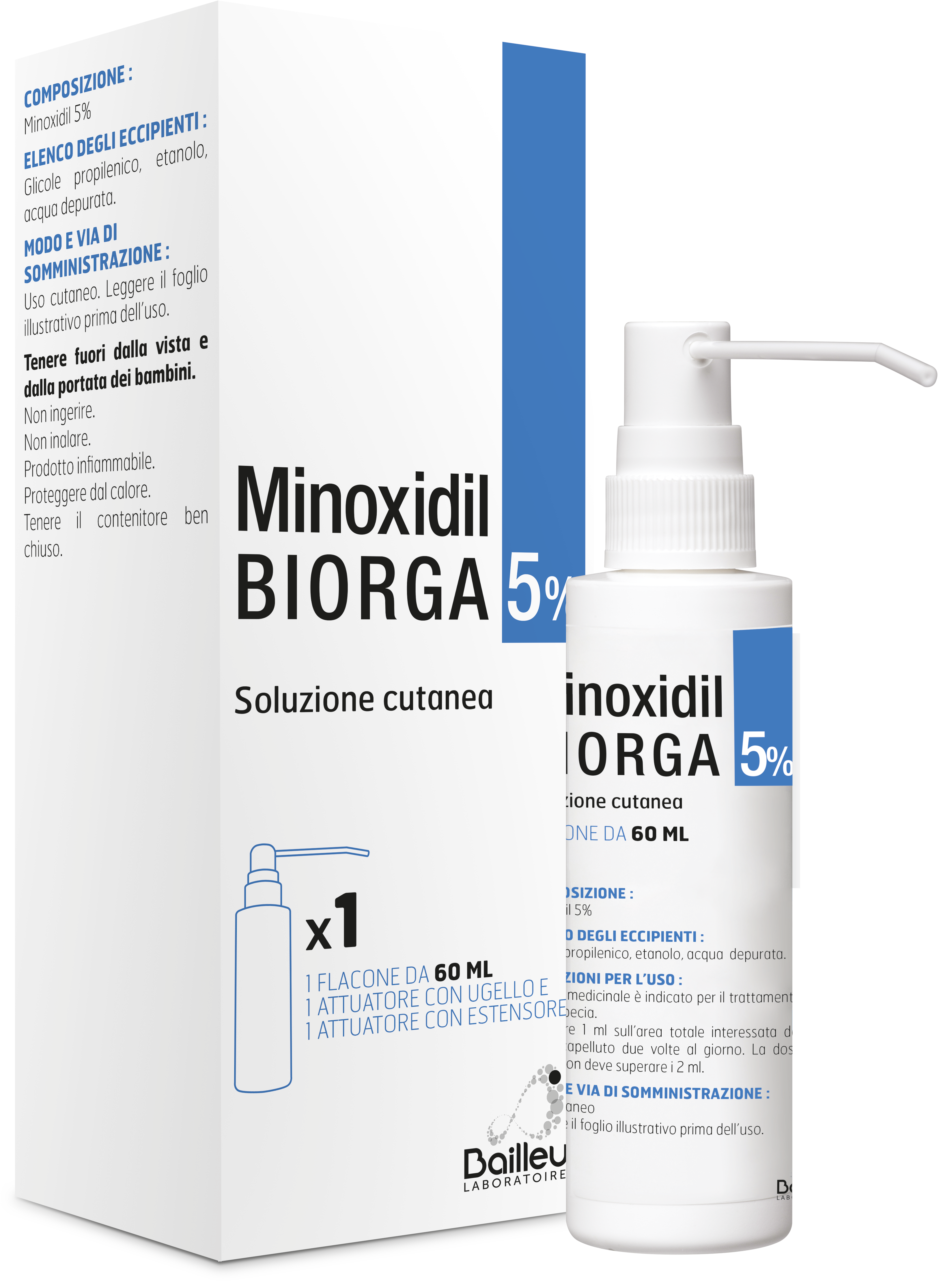 MINOXIDIL BIORGA*SOL CUT60ML5% - Farmavicinoate
