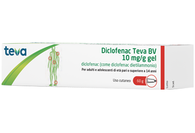 DICLOFENAC TEVA*GEL 60G 10MG/G - Farmavicinoate
