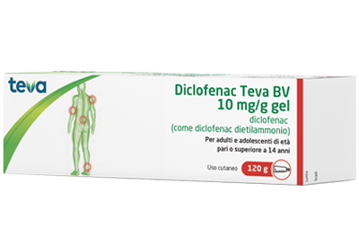 DICLOFENAC TEVA*GEL120G 10MG/G - Farmavicinoate