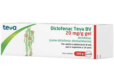 DICLOFENAC TEVA*GEL100G 20MG/G - Farmavicinoate