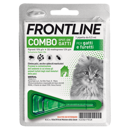 FRONTLINE COMBO*1PIP GATTI/FUR - Farmavicinoate