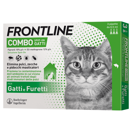 FRONTLINE COMBO*3PIP GATTI/FUR - Farmavicinoate