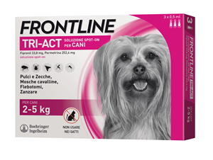 FRONTLINE TRI-ACT*3PIP 2-5KG - Farmavicinoate