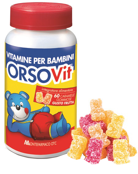 ORSOVIT CARAMELLE GOMMOSE VITAMINA BB SENZA GLUTINE 60 PEZZI - Farmavicinoate