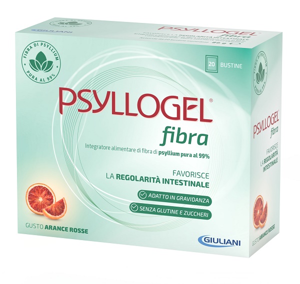PSYLLOGEL FIBRA ARANCE ROSSE 20 BUSTINE - Farmavicinoate