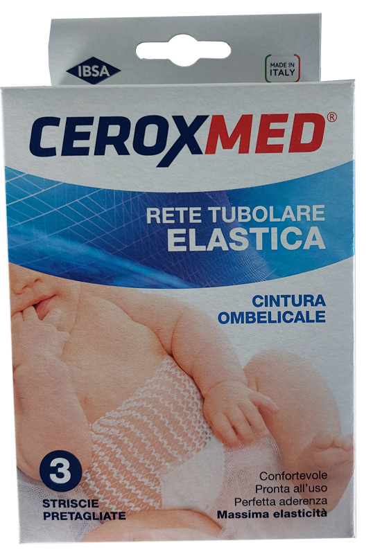 CEROXMED RETE TUBOLARE CAL 5,5 CINTURA OMBELICALE 45 CM 3 PEZZI - Farmavicinoate