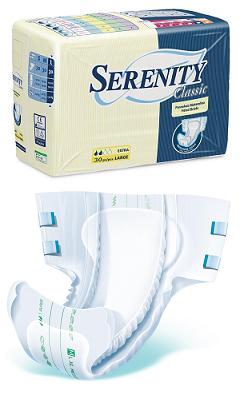 PANNOLONE PER INCONTINENZA SERENITY CLASSIC EXTRA TAGLIA MEDIUM 30 PEZZI - Farmavicinoate