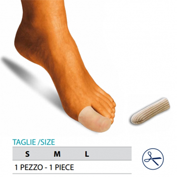 ORIONE OK PED G105 CAPPUCCIO PROTEGGI DITA GEL POLIMERO RIVESTITO TESSUTO S 1 PEZZO - Farmavicinoate