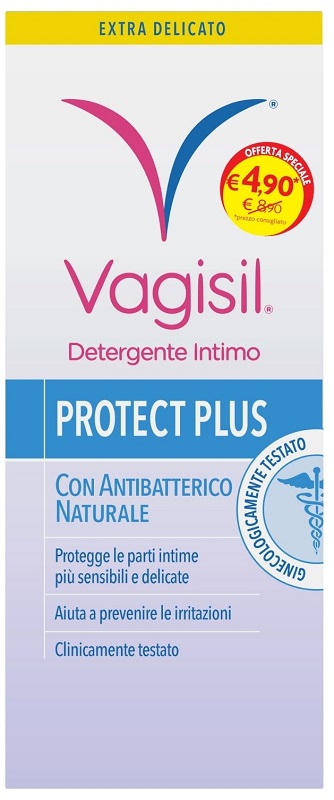 VAGISIL DETERGENTE INTIMO PROTECT PLUS 250 ML - Farmavicinoate