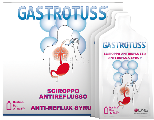 SCIROPPO ANTIREFLUSSO GASTROTUSS 25 BUSTINE MONODOSE 20 ML - Farmavicinoate