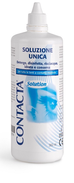 SOLUZIONE UNICA ISOTONICA PER LENTI A CONTATTO CONTACTA DA 360 ML - Farmavicinoate