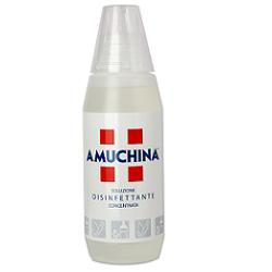 DISINFETTANTE IGIENIZZANTE A BASE DI IPOCLORITO DI SODIO ANTIMICROBICO AD AMPIO SPETTRO D'AZIONE AMUCHINA LIQUIDA 100% 500 ML - Farmavicinoate