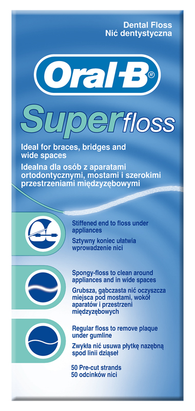 ORALB SUPERFLOSS FILO INTERDENTALE 50 FILI - Farmavicinoate