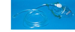MASCHERA PER OSSIGENOTERAPIA MEDIA CONCENTRAZIONE CON 2 TUBI PROLUNGA 2 METRI - Farmavicinoate
