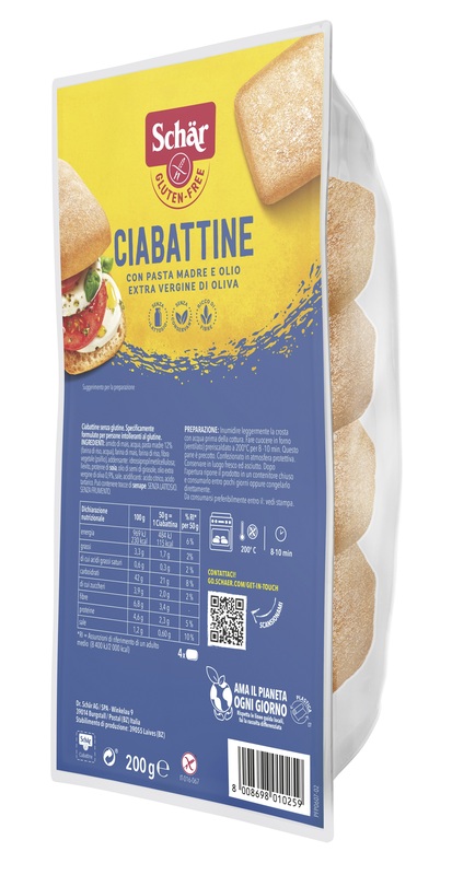 SCHAR CIABATTINA 200 G - Farmavicinoate