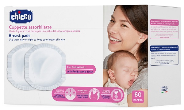 CHICCO COPPETTA ASSORBILATTE ANTIBATTERICA 60 PEZZI - Farmavicinoate