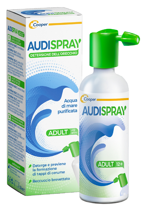 SOLUZIONE DI ACQUA DI MARE IPERTONICA AUDISPRAY ADULT IGIENE ORECCHIO SPRAY SENZA GAS 50 ML - Farmavicinoate