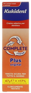 KUKIDENT PLUS COMPLETE CREMA ADESIVA PER PROTESI DENTARIE 47 G - Farmavicinoate