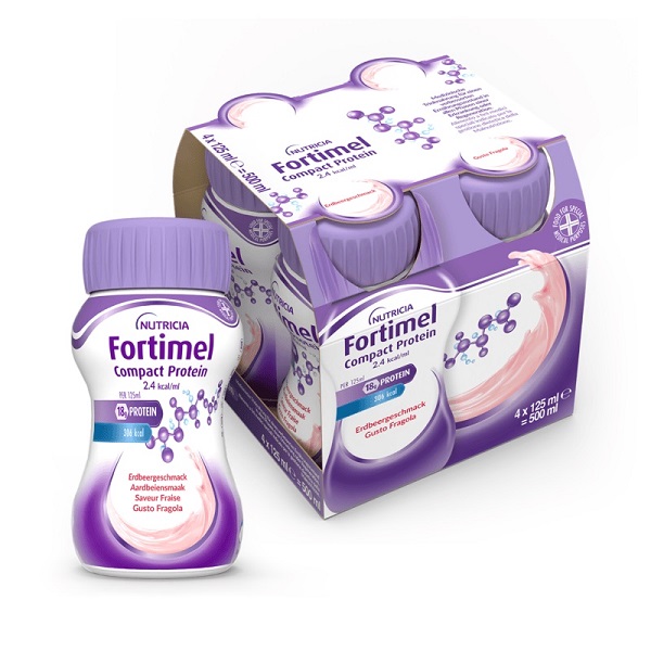 FORTIMEL COMPACT PROTEIN FRAGOLA 4 BOTTIGLIE 125 ML - Farmavicinoate