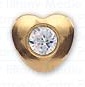 INVERNESS ORECCHINI CUORE CRYSTAL PLACCATI ORO R25C1 - Farmavicinoate