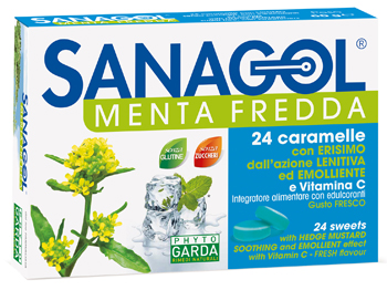 SANAGOL MENTA FREDDA 24 CARAMELLE - Farmavicinoate