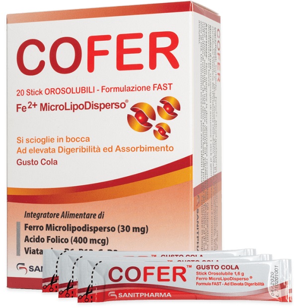 COFER 20 STICK OROSOLUBILI DA 1,6 G GUSTO COLA - Farmavicinoate