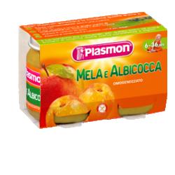 PLASMON OMOGENEIZZATO MELA ALBICOCCA 2 X 104 G - Farmavicinoate
