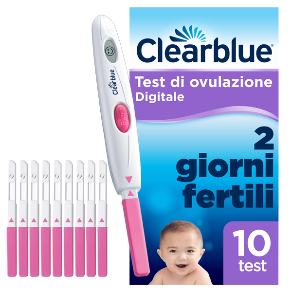 TEST DI OVULAZIONE CLEARBLUE DIGITALE 10 PEZZI - Farmavicinoate