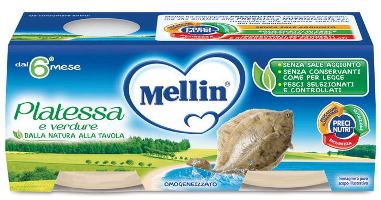 MELLIN OMOGENEIZZATO PLATESSA 2X80 G - Farmavicinoate