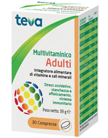 MULTIVITAMINICO ADULTI TEVA 30 COMPRESSE 30 G - Farmavicinoate