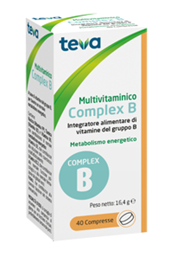 MULTIVITAMINICO COMPLEX B TEVA 40 COMPRESSE 16,4 G - Farmavicinoate
