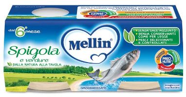 MELLIN OMOG SPIGOLA 2 X 80 G - Farmavicinoate