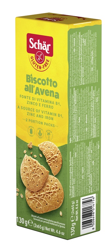 SCHAR BISCOTTI ALL'AVENA 2 BUSTE DA 65 G - Farmavicinoate