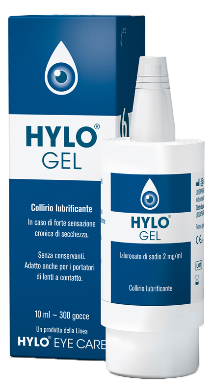 HYLO-GEL COLLIRIO LUBRIFICANTE ACIDO IALURONICO 0,2% 10 ML - Farmavicinoate