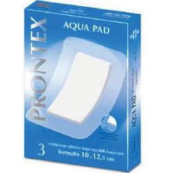 GARZA COMPRESSA PRONTEX AQUA PAD 10X12,5 CM 3 PEZZI - Farmavicinoate