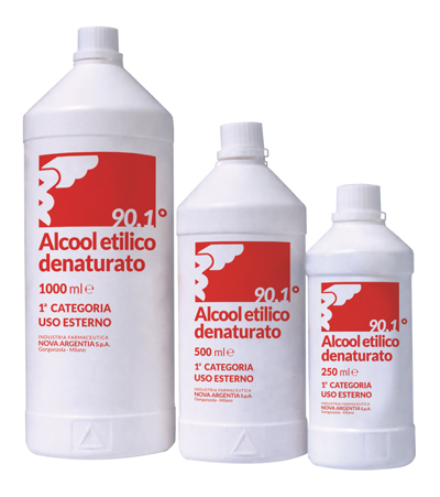 ALCOOL ETILICO DENATURATO 90,1% 250 ML - Farmavicinoate