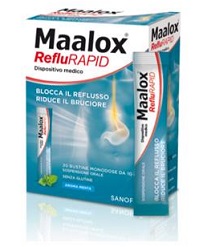 SOSPENSIONE ORALE MAALOX REFLURAPID 20 BUSTINE MONODOSE DA 10 ML - Farmavicinoate