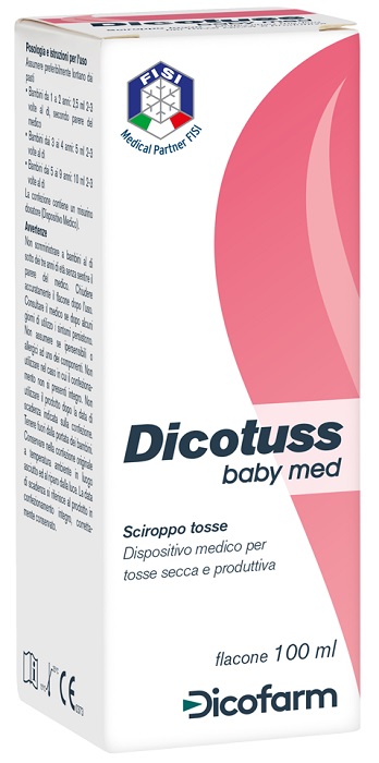 SCIROPPO TOSSE DICOTUSS BABY MED 100 ML GUSTO FRAGOLA DI BOSCO - Farmavicinoate