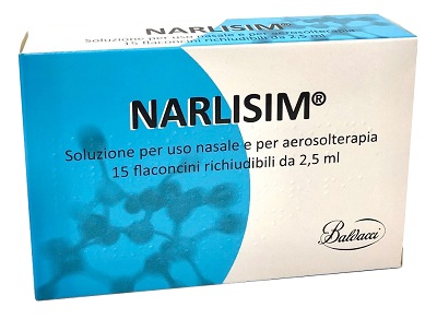 NARLISIM SOLUZIONE PER USO NASALE E AEROSOLTERAPIA 15 FLACONCINI RICHIUDIBILI DA 2,5 ML L'UNO - Farmavicinoate
