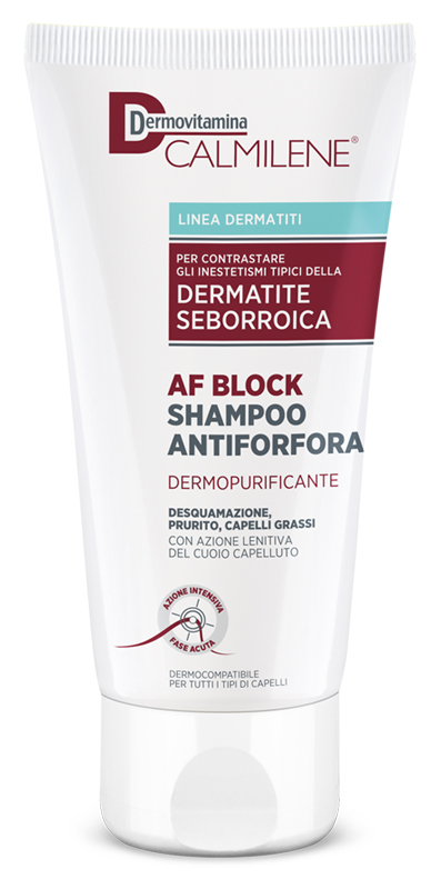 DERMOVITAMINA CALMILENE AF BLOCK SHAMPOO ANTIFORFORA DERMOPURIFICANTE DERMATITE SEBORROICA 200 ML - Farmavicinoate